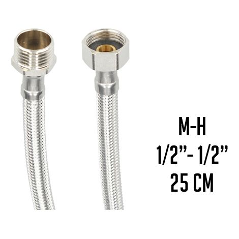 LATIGUILLO INOX. M1/2" X H1/2" 25 CM