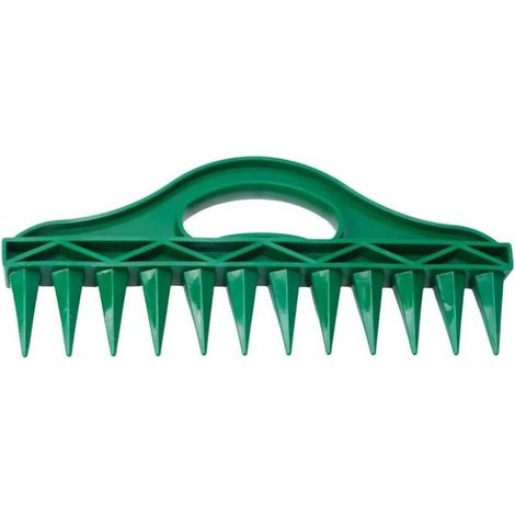 Perforatrice de semis pour Plantation de Potager, plantoir Hexagonal avec poignée Ergonomique, Outil d'espacement Manuel pour semis et Culture efficaces (1/5)