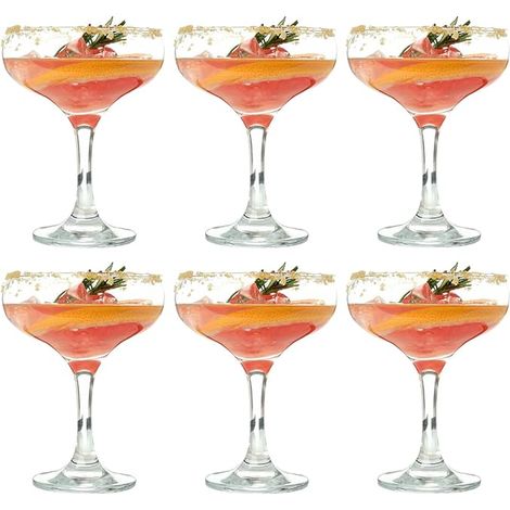Margarita Daiquiri Manhattan Martini Glass Set, Classic Martini Glasses Capacity Home Bar Parties Entertaining (1/5)