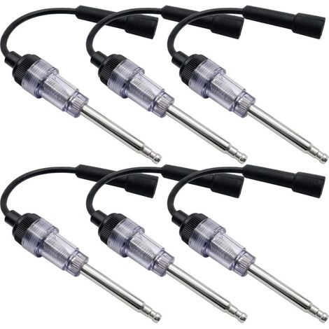 Lot de 6 testeurs de bougie d'allumage pour voiture - Testeur de bougie d'allumage - Testeur de bobine d'allumage - Testeur de bougie d'allumage-DOU