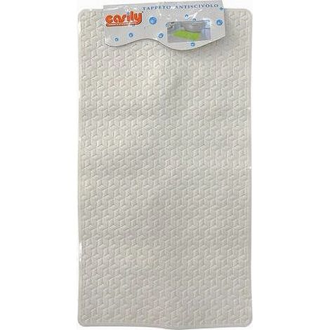 Cleafe - Tappeto Tappetino Pvc Antiscivolo Vasca Bagno Doccia 69x38 Cm 59313 Rettangolare - (1/2)