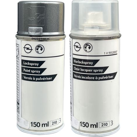 Pintura Original para OPEL 205V Set 2x150ml Spray Seidengrau Met.