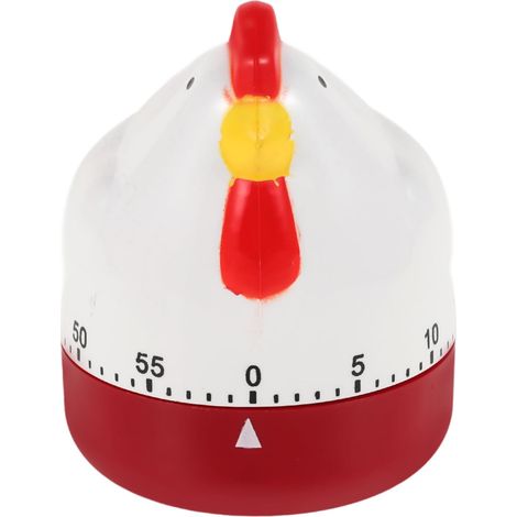 CCYKXAKitchen Timer, Visual Chicken Countdown Timer for Kids, Plastic Manual Egg Roaster, Rotating (1/5)