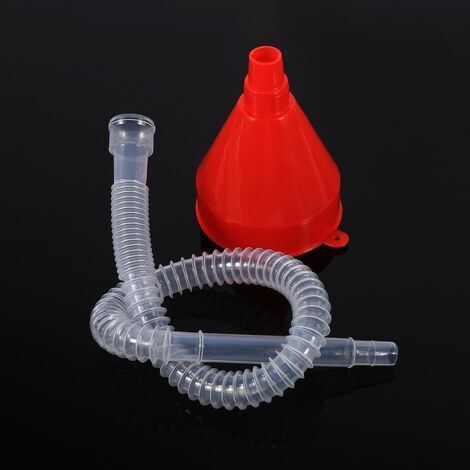 Entonnoir de remplissage en plastique, entonnoir de remplissage en plastique pour véhicule universel avec bec de tuyau souple pour entonnoir camping car eau (1/5)