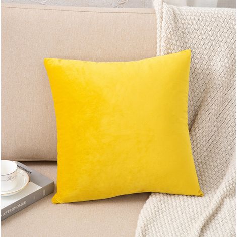Housse De Coussin En Velours - Fermeture Éclair Invisible - Pour Canapé Chambre Et Extérieur - Lot De 2 - 30x30 Cm