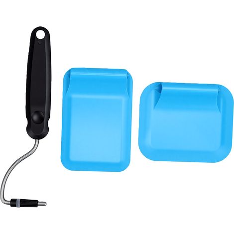 Spatule angle réglable têtes remplaçables PPSU antiadhésive pour œufs, crêpes et burgers, bleu (1/5)