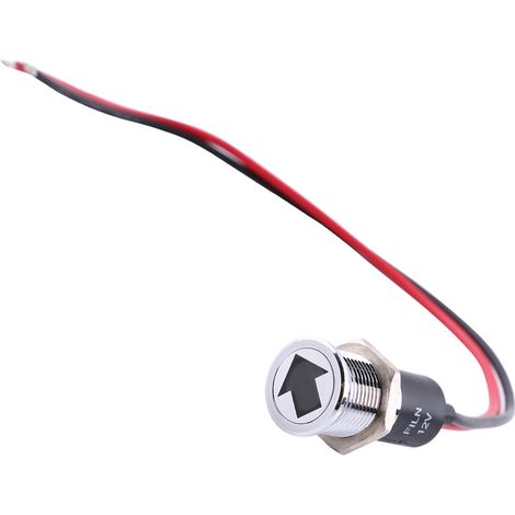 12V 14mm LED-Warnleuchte für Armaturenbrett, Nebelscheinwerfer, Blinker, Fahrrad, Auto, Boot, Rot, Blau, Grün (1/5)