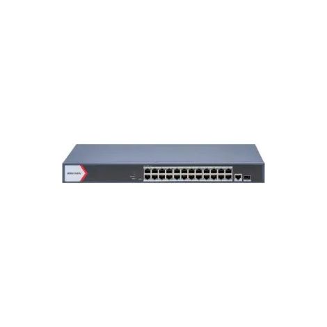 Hikvision DS-3E1526P-EI/M switch di rete Gestito Gigabit Ethernet (10/100/1000) Supporto Power over Ethernet (PoE) Grigio (1/2)