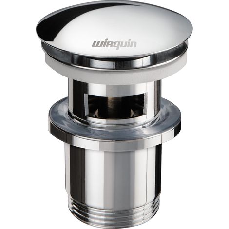 Wirquin – Bonde de lavabo laiton Quick-Clac – Corps de bonde avec trop-plein intégré – Installation précise – Durabilité et résistance à la corrosion
