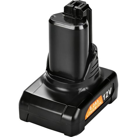 6.0Ah Batterie Li-ION pour Bosch 12V BAT420, BAT411A, BAT412, BAT413, BAT411, GBA, GSR, GSA et GST 12V. (1/5)
