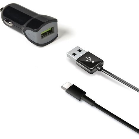 Ladegerät fürs Auto Celly Schwarz 12 W (1/2)