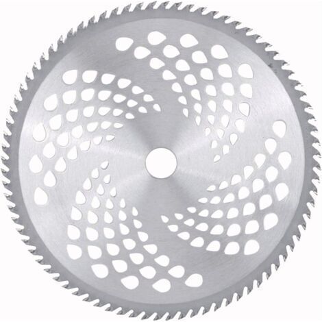 Lame de débroussailleuse en carbure de 25,4 cm, 3 dents disponibles (40T/60T/80T) pour herbe et branches (1/5)