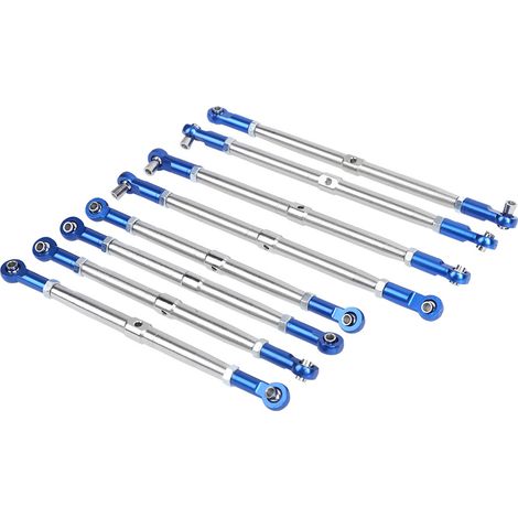 8 Tiges de Réglage Métalliques pour Voiture RC Traxxas E-REVO 2.0 - Pièces de Châssis et Suspension (1/5)