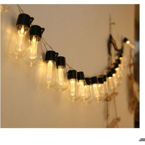 Guirlande Lumineuse - Solaire - 20 Ampoules - IP65 - Extérieur Jardin - 7 M (1/4)