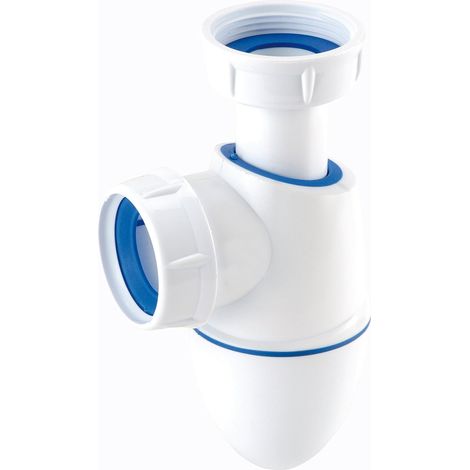 1 Siphon lavabo,Réglable en hauteur,Culot démontable,Garde d'eau 50mm,Salle de bain (1/2)