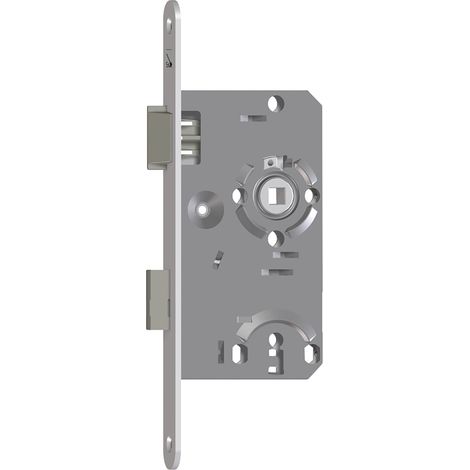 SAG Einstemmschloss 1 207000 BB,DM 55,Stulp 235x20x3mm,rechts, silber lackiert (1/3)