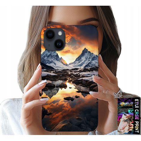 Funda para iPhone 14 - arroyo, montañas, picos, Everest + lámina (1/5)