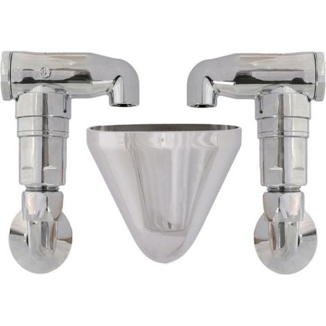 Aérateur tubulaire Schlösser type E 0082031550001 2 fois, DN 15, 2000 / 2 x 2000 x 2000 / 2 ", chromé (1/3)