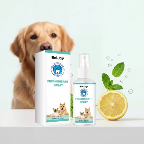 Spray d'hygiène buccale pour animaux de compagnie, pour un nettoyage quotidien et une haleine fraîche, convient aux chats et aux chiens -- 50 ml (1/5)