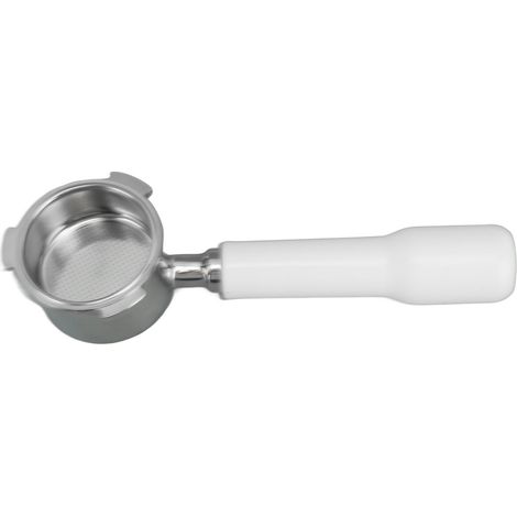 Porte-filtre monocouche sans fond avec poignée, compatible avec DEDICA ARTE pour EC0680 EC0685 C2, plastique blanc (1/5)
