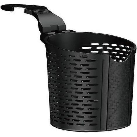 Porte-gobelet de voiture, porte-bouteille/canette, porte-gobelet suspendu universel pour boisson, thermos, café, bouteille, mini poubelle, 8,5 cm de diamètre (noir), lot de 2 (1/5)