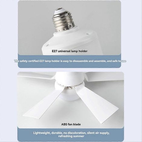 Deckenventilator mit LED-Beleuchtung, Fernbedienung, 5 m, E27, 40 W, Schwarz (1/5)