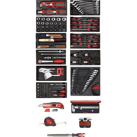 GEDORE red R21010002 Werkzeugsatz 11x CT-Module + diverse Werkzeuge 166-teilig (1/5)