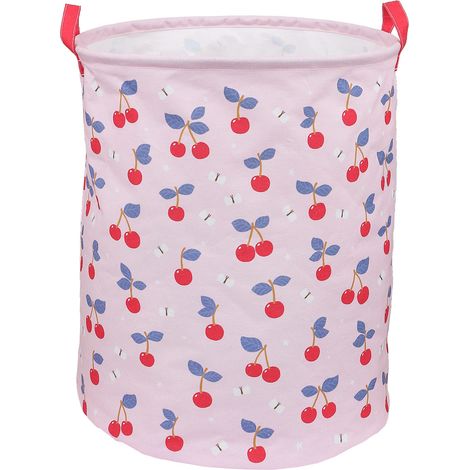 A little lovely company - Storage Basket - Cherries - Soft Pink