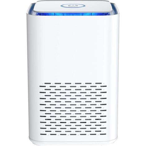 Home Air Purifier, True HEPA Air Filter for Bedroom, Office, Odor Eliminator for Allergies and Pets, Smoke, Dust, Mildew, Quiet Night Light (1/5)