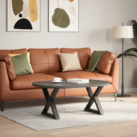 vidaXL Coffee Table Legs 2 pcs Anthracite 50x(42-43,3) cm Steel (1/5)