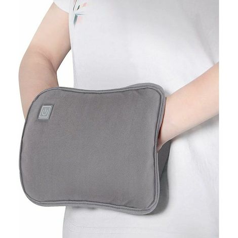 Bouillotte Electrique Rechargeable par USB Bouillotte Electrique Pliable avec Housse Amovible Lavable Sac Chauffe-Mains Coussin Chauffant pour Mains Pieds Corps Soulagement de Douleur (1/4)
