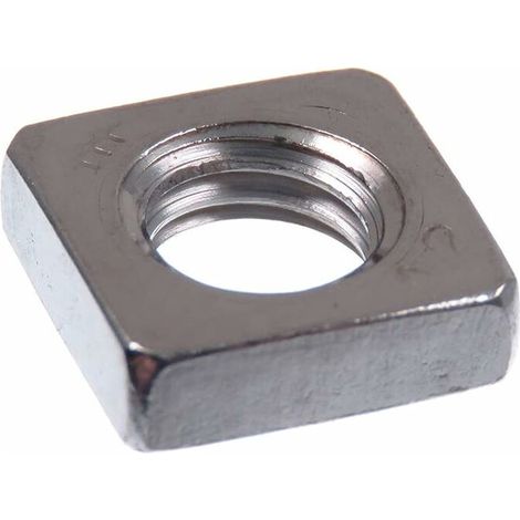 Ecrou carré M8, acier inoxydable forme basse, 20 pièces