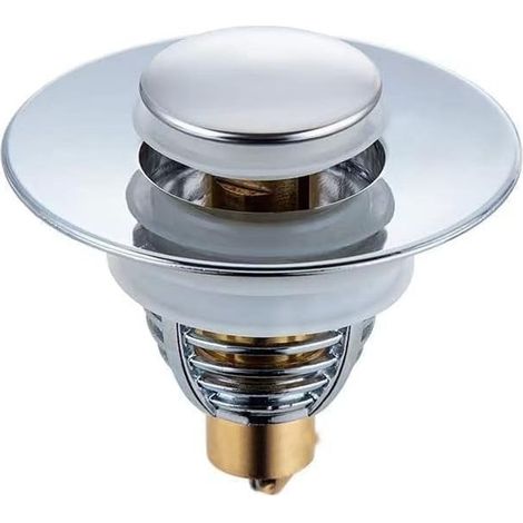 Bonde Lavabo Universel,Pull Type Bonde Evier, Accélère Le Drainage sans colmatage, pour Baignoire, Cuisine, Lavabo (Orifice de Vidange 32-40mm) (1/4)