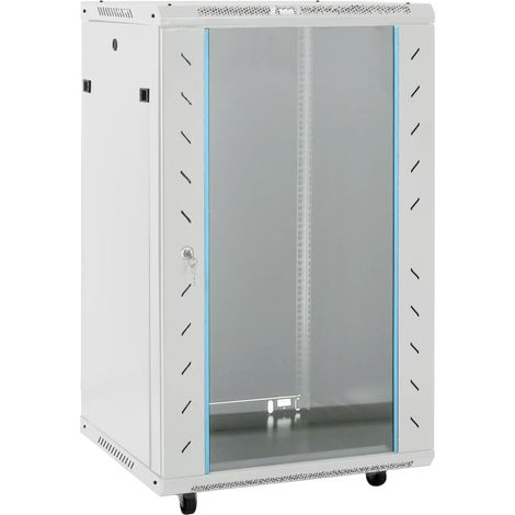 18U Netzwerkschrank 19" IP20 Grau 60x60x100 cm