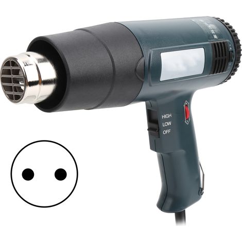 Pistolet à air chaud électrique GJ‑9A20 2000W réglable, usage industriel, prise UE 220V, débit d’air chaud puissant (1/5)