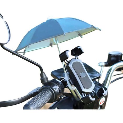 Parasol Mini pour Vélo - Support Téléphone Anti-Soleil, Accessoire Mobile (1/5)