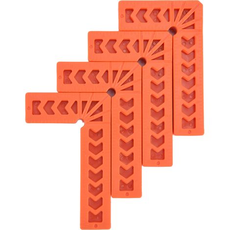 Lot de 4 équerres en plastique en forme de L, polyvalentes, robustes et faciles à utiliser, pour positionner les tiroirs (100 mm). (1/5)