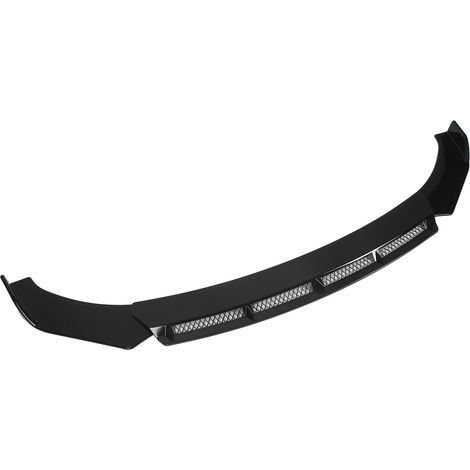 Kit de carrosserie 3 pièces pour pare-chocs avant, aileron universel, modification automobile, noir (1/5)