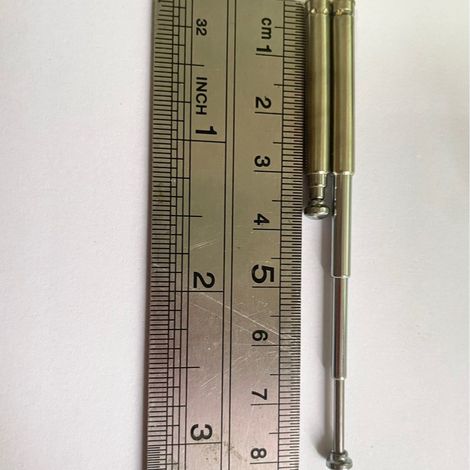 Telescopic antenna for radios, remote control toys, 4430-4 sections, inner diameter 38mm (retractable), 83mm (extended). (1/2)