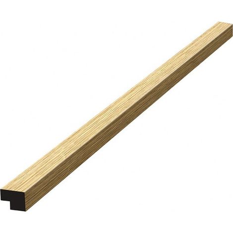 Barra terminale in MDF da 120 cm per pannelli acustici da interno SATAKUPANNON612, finitura rovere bianco (SATAKUPANWOTKL12)