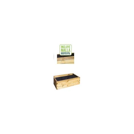 FAURA - Macetero de Madera Rectangular Chico - (1/2)