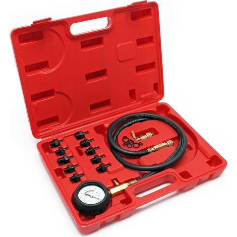 Kit tester pressione olio veicolo set 12 pezzi manometro olio 160002631