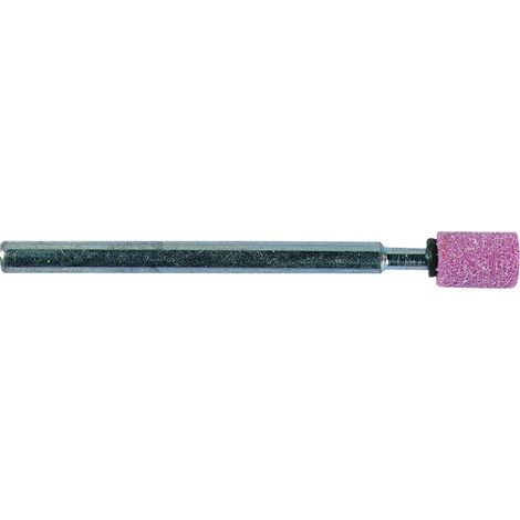 Molette cilindriche vetrificate corindone a gambo lungo D.15x15 G.6x80 - 25 pz