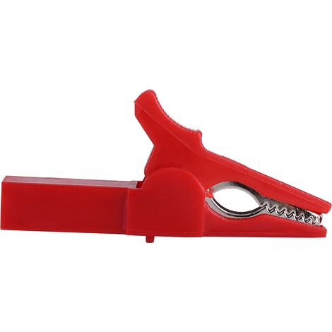 Pince crocodile isolée de 55 mm pour câble de test de batterie de véhicule (rouge) (1/5)