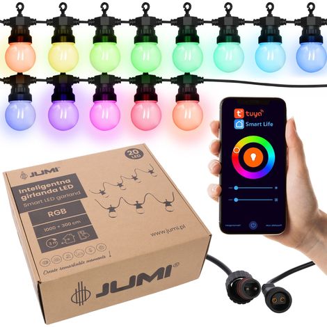 Ghirlanda LED controllabile da 10 m, multicolore, SMART con applicazione TUYA (1/5)