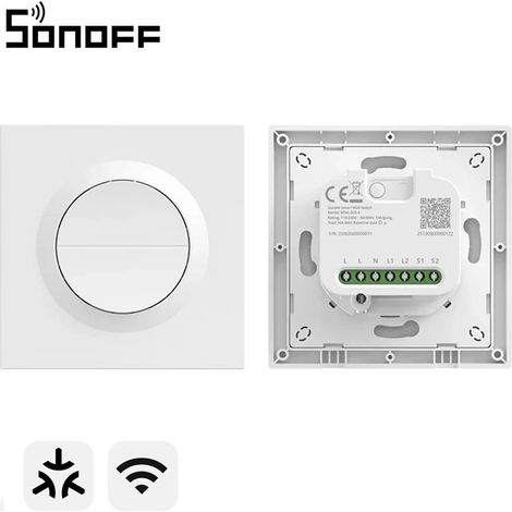 Sonoff Orb-MW2 Interruttore Doppio a Muro per Luci con MINI-2GS Smart Matter Over WiFi (1/5)