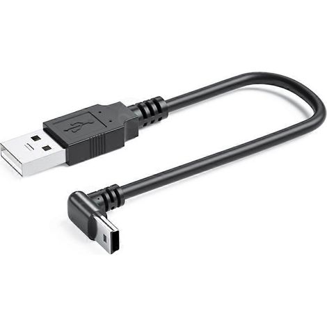 Câble USB vers Mini USB Universel pour Appareils Photo, Smartphones et Périphériques - 25cm (1/4)