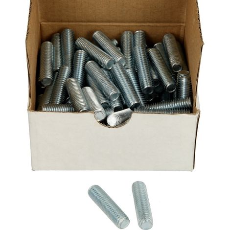 Boulon filté, acier galvanisé  DIN 976 M 8 x 30 mm