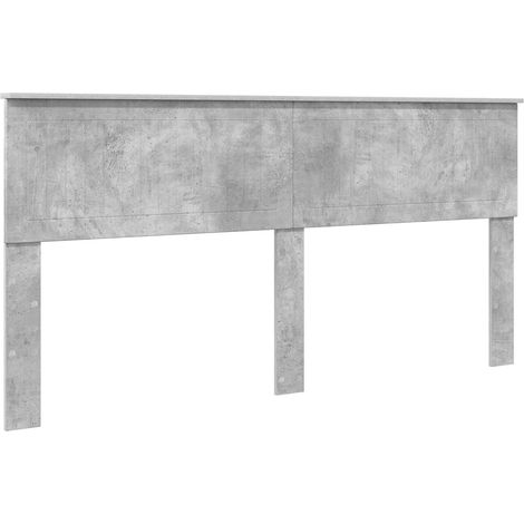 Kopfteil Beton Grau Holzwerkstoff vidaXL