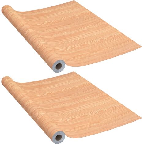 Films autoadhésifs pour portes 2 pcs Ahorn 210x90 cm PVC